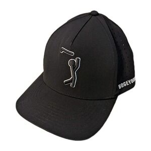 Bogey Bros Men's Bogeyman Black Performance Golf Hat Snapback Golf Cap One Size
